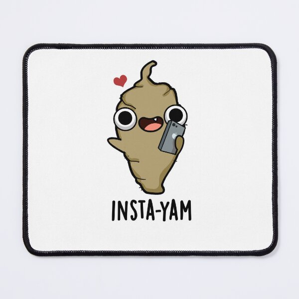 Item preview, Insta-yam Social Media Funny Veggie Puns designed and sold by punnybone.