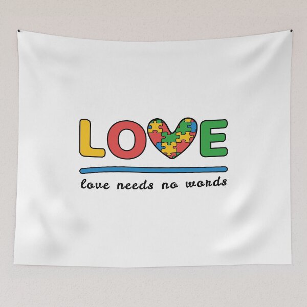 Item preview, Love needs no words designed and sold by Gabi Siebenhühner.
