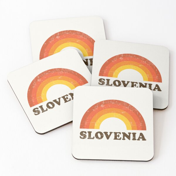 Item preview, Slovenia Vacation Souvenir Retro Rainbow designed and sold by Delightfully Cynical.