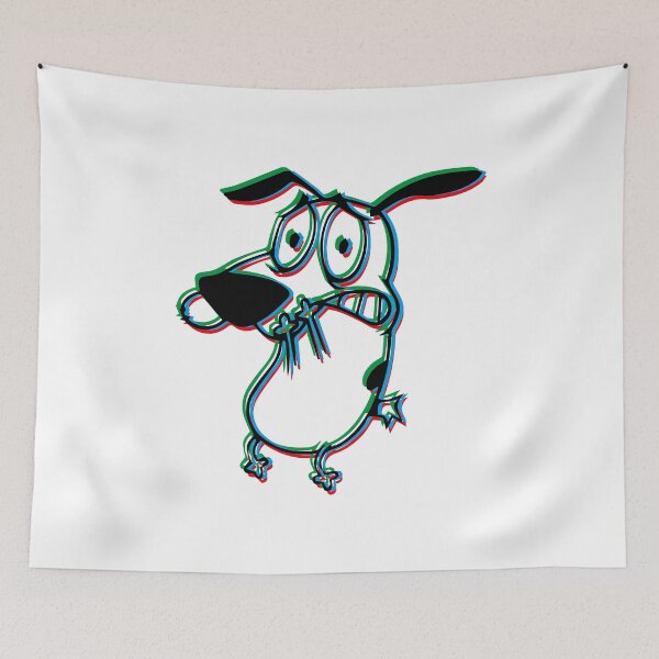 Item preview, Courage the Cowardly Dog Cartoon designed and sold by Necronder.