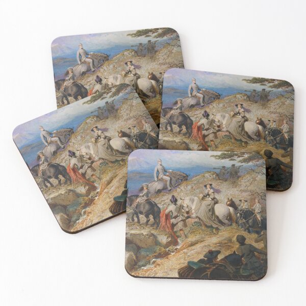 Item preview, Morning in the Highlands: The Royal Family ascending Lochnagar dated 1853 - Carl Haag designed and sold by Vintage Designs +.