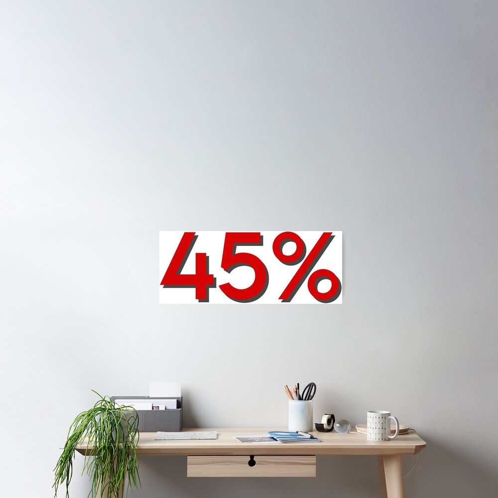 45-percentage-label-vector-art-poster-for-sale-by-amahansi-redbubble