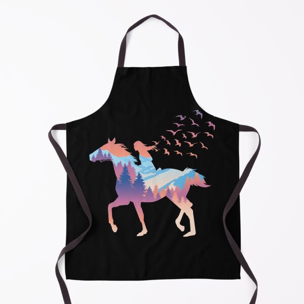 Item preview, Horse Art - Horse Girl Riding In The Forest designed and sold by KaylaStudio.