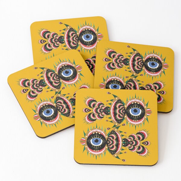 Item preview, Fish Bird - Mustard designed and sold by Elisa Yinh Creative.
