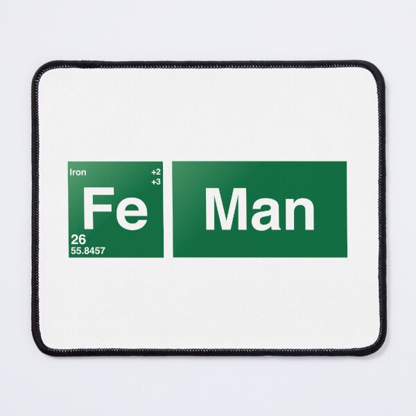 Artikelvorschau, Fe Man - Stil des Periodensystems der Chemie entworfen und verkauft von Geeky Giggles.