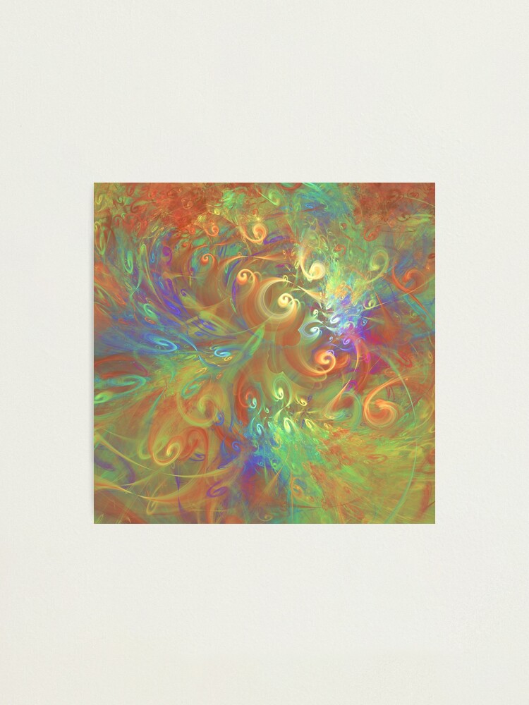 Alternate view of Fractal Flowers Photographic Print