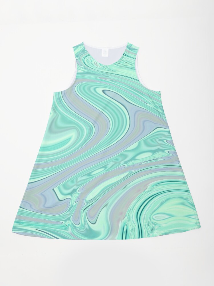 preppy chic spring summer pastel green mint swirls" A-Line Dress for Sale  by lfang77 | Redbubble