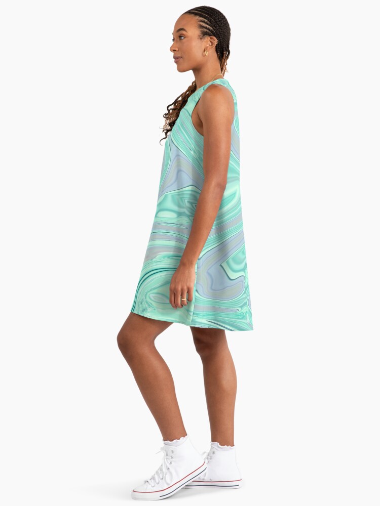 preppy chic spring summer pastel green mint swirls" A-Line Dress for Sale  by lfang77 | Redbubble