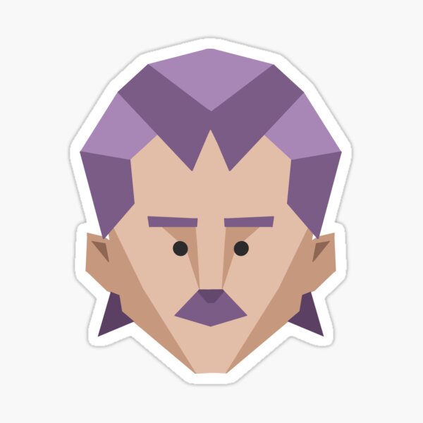 "INTJ Avatar Architect Personality Male MBTI Series" Sticker for