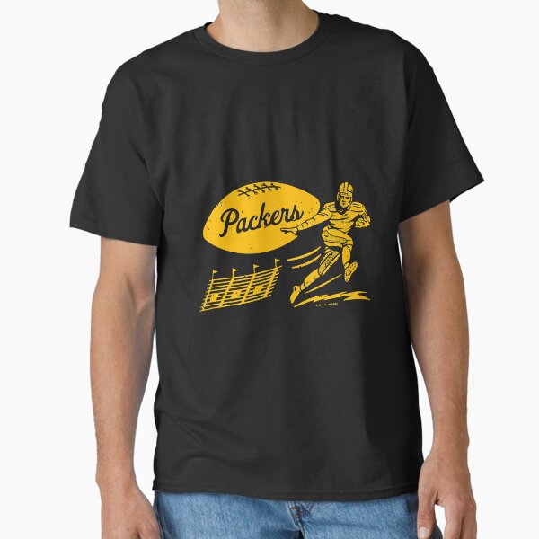 Item preview, Football Vintage - Packers Green Bay (mot-symbole Packers jaune) designed and sold by AllysenDouglas.