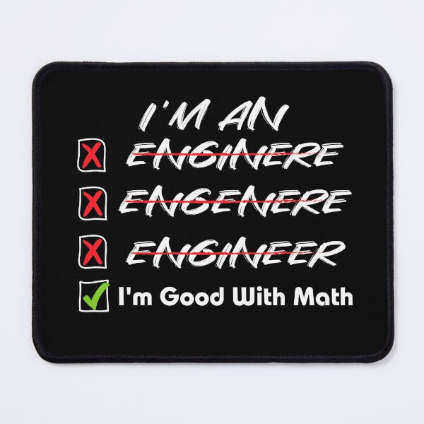 Item preview, Funny I'm an Engineer Misspelled designed and sold by RoguePixel.