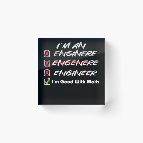 Item preview, Funny I'm an Engineer Misspelled Vintage designed and sold by RoguePixel.