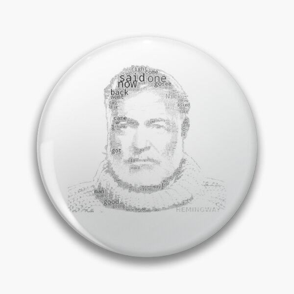 Item preview, Ernest Hemingway Word Cloud designed and sold by WordyCloud.