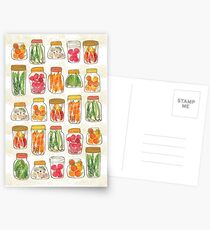 Lovely pickles in vintage jars Postcards
