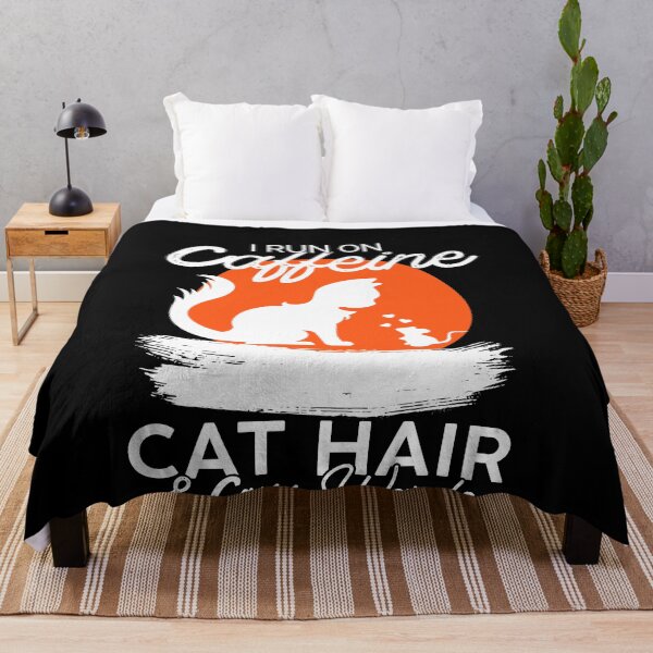 Item preview, I run on caffeine cat hair and cuss words designed and sold by RoguePixel.