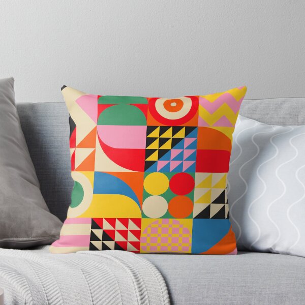 Item preview, Happy Colorful Geometric Tropical Jungle designed and sold by Jen Du.
