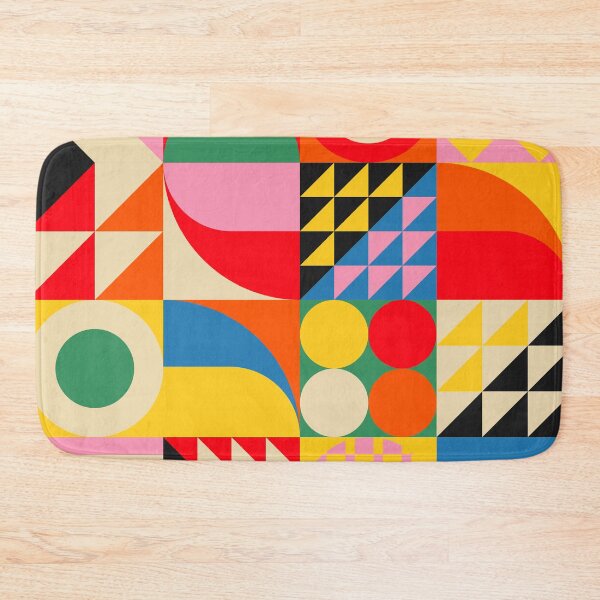 Item preview, Happy Colorful Geometric Tropical Jungle designed and sold by Jen Du.