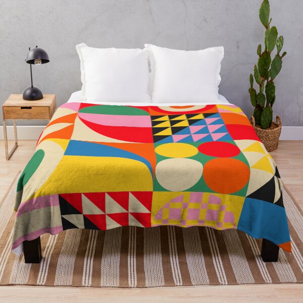 Item preview, Happy Colorful Geometric Tropical Jungle designed and sold by Jen Du.