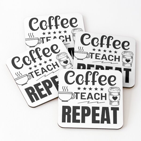 Item preview, Coffee teach repeat designed and sold by noyomiart.