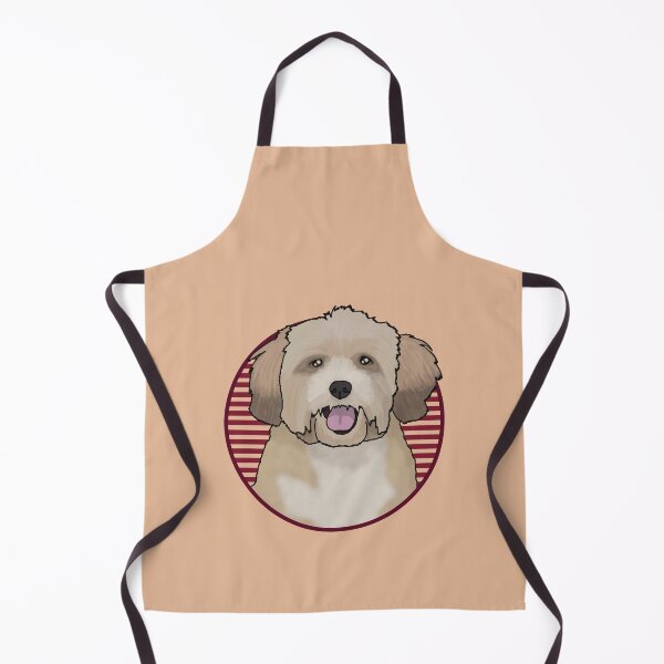 Item preview, Lhasa Apsos dog w/ Red stripped circle designed and sold by AdoptNFTPets.