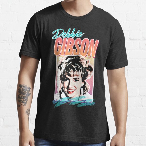 80s/DEBBIE GIBSON/デビーギブソン/Tシャツ/HANES/黒/L-