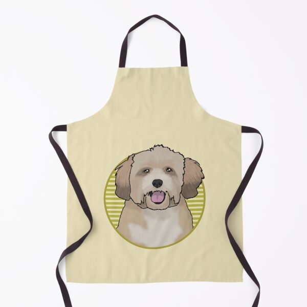 Item preview, Lhasa Apsos dog w/ Yellow stripped circle designed and sold by AdoptNFTPets.