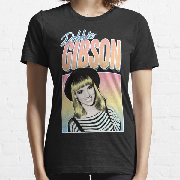 80s/DEBBIE GIBSON/デビーギブソン/Tシャツ/HANES/黒/L