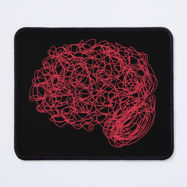 Item preview, Red Psychology Psych Doodle Brain Cerebrum Cortex Neuro Neuroscience Psychiatry Anatomy designed and sold by hopecope.
