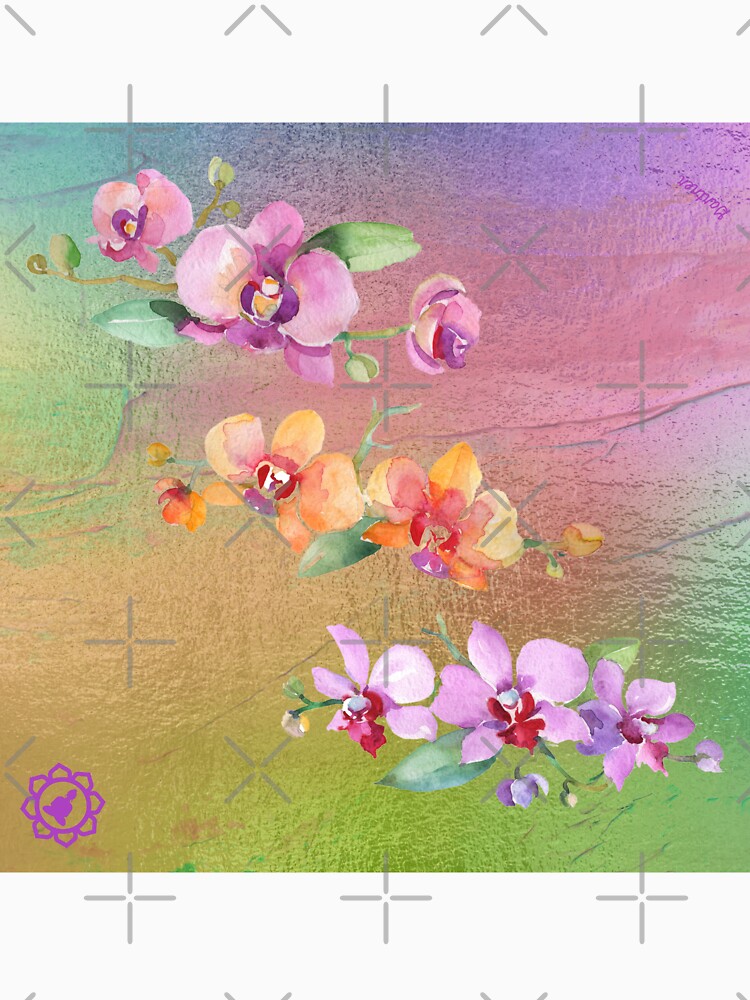 Orchid Watercolor Palette Painting by Matlgirl