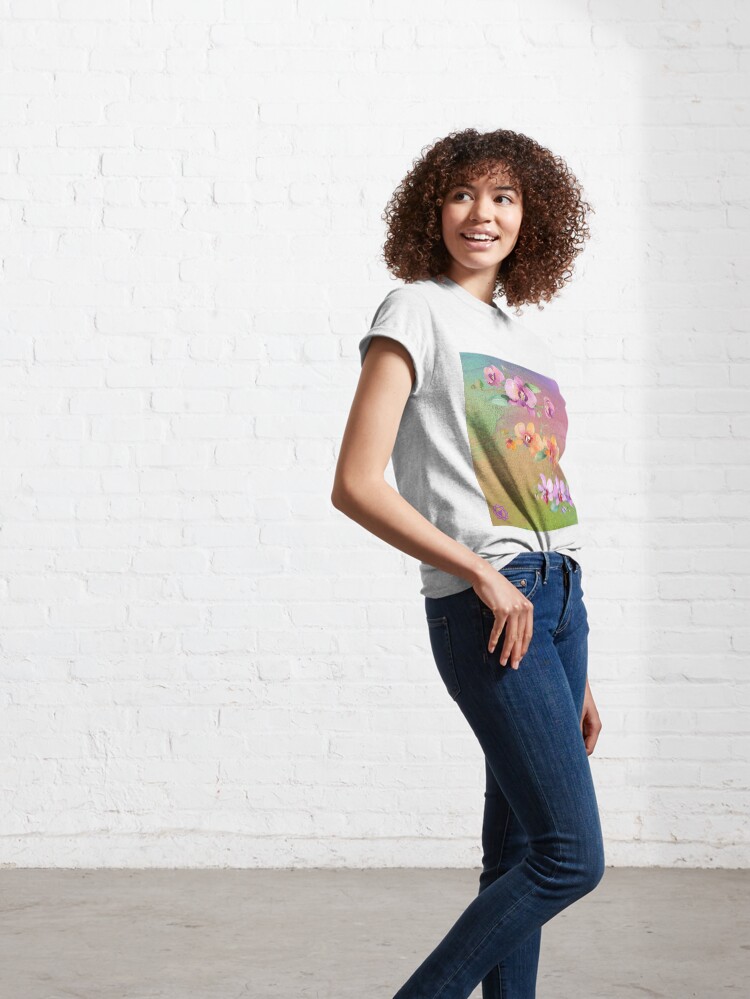 Alternate view of Orchid Watercolor Palette Painting Classic T-Shirt