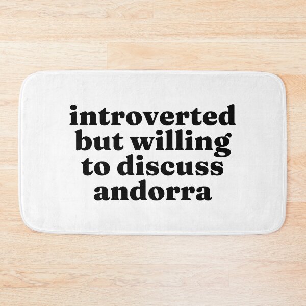 Item preview, Introverted But Willing To Discuss Andorra - Andorran designed and sold by MountainD.