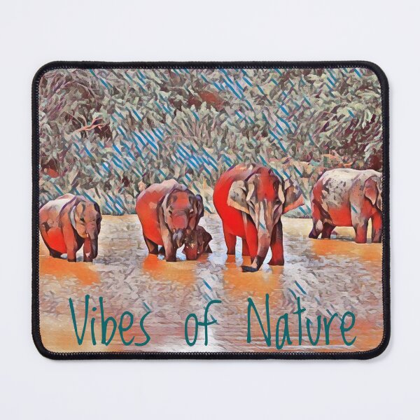 Item preview, Vibes of Nature - Red Elephants designed and sold by gphotobox.