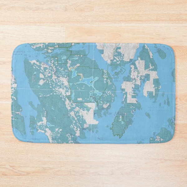 Item preview, Quadra Island Topo designed and sold by RoboDynamite.