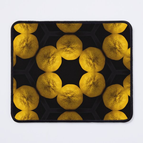 Item preview, Kaleidoscope Star Flowers II - Golden Lemon Yellow Mandalas designed and sold by gphotobox.