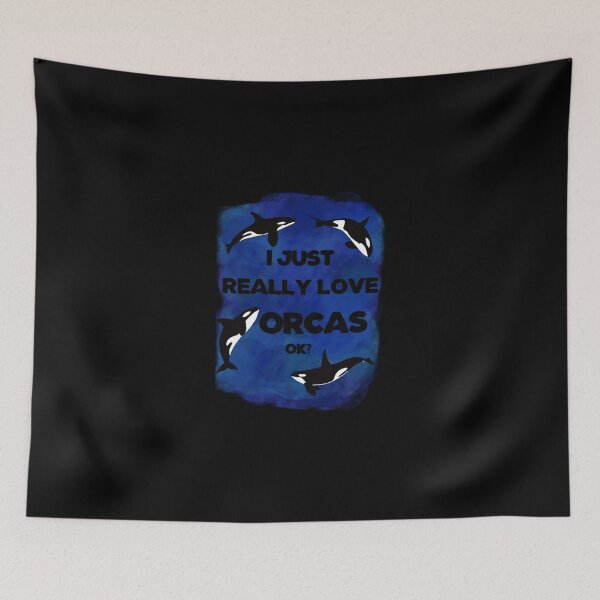 Item preview, I Really Love Orcas Black Essential T-Shirt designed and sold by ximenagene.