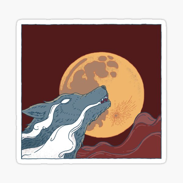 Item preview, howling wolf designed and sold by alvariski.