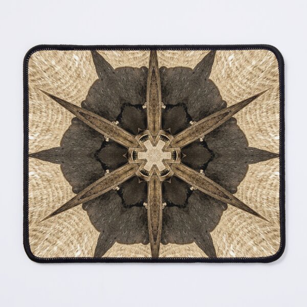Item preview, Kaleidoscope Star Flower VIII - Oriental Floral Earth Tones Mandala designed and sold by gphotobox.