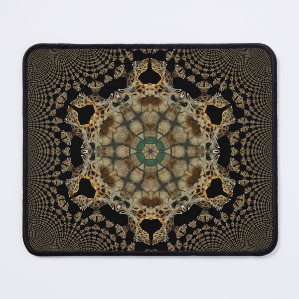 Item preview, Kaleidoscope Star Flower - Oriental Floral Earth Green Mandala designed and sold by gphotobox.