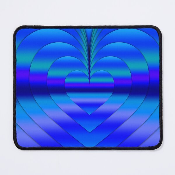 Item preview, Cool Mirrored Blue Heart II designed and sold by gphotobox.