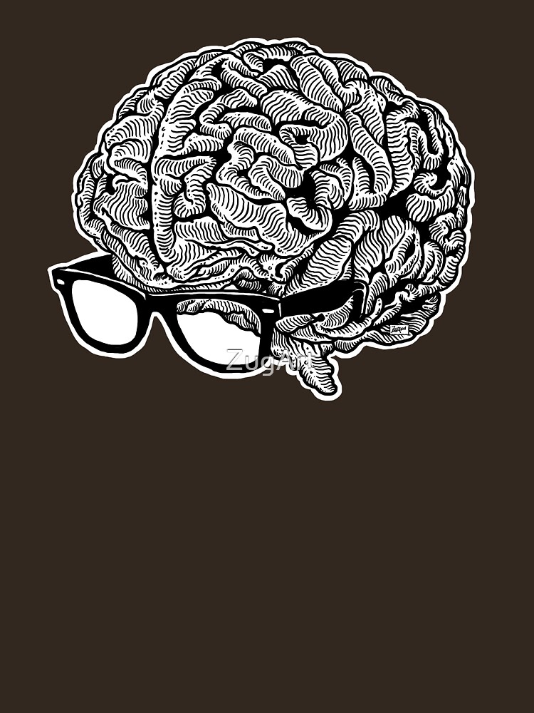 Brain with Glasses by ZugArt