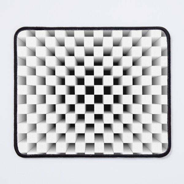 Item preview, Hypnotic 3D Chessboard in Monochrome designed and sold by gphotobox.