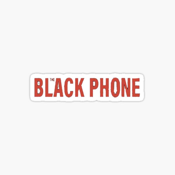 "The Black Phone Logo" Sticker for Sale by dbleh Redbubble
