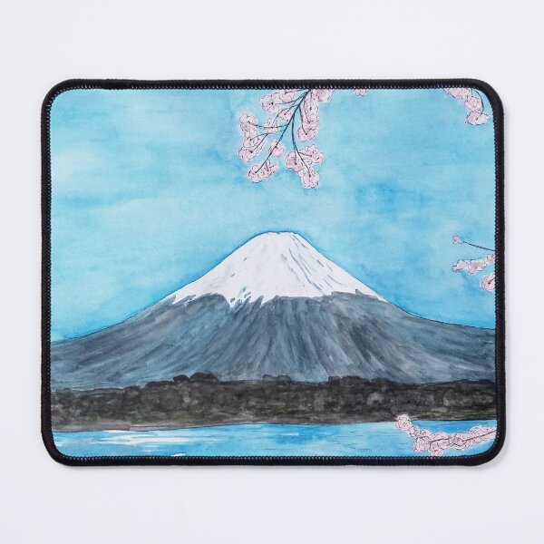 Item preview, Sakura Mount Fuji Painting designed and sold by teresartwork.