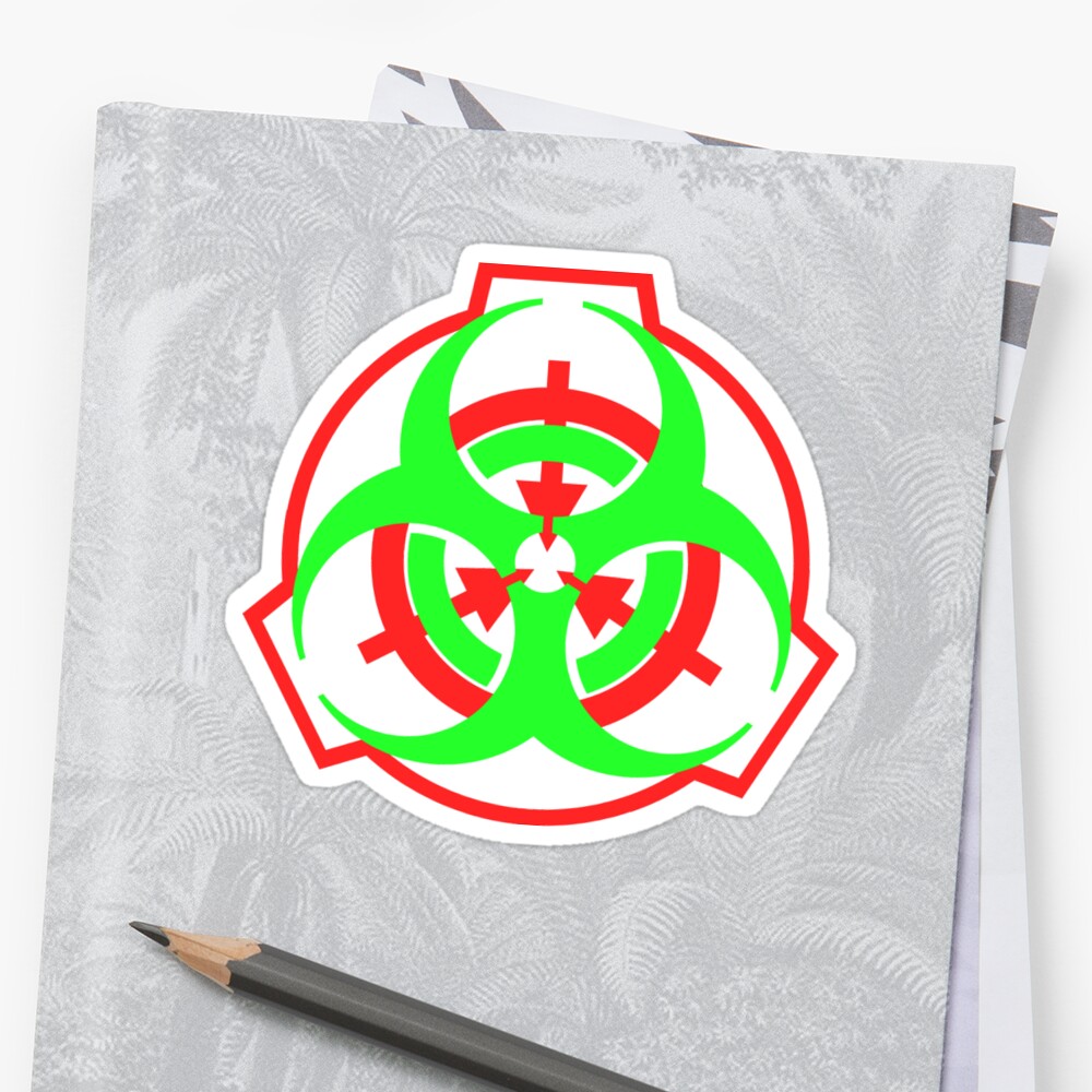 "SCP Biohazard Symbol" Sticker By Rebellion-10 | Redbubble