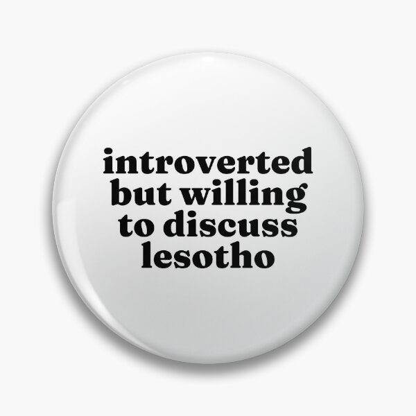 Item preview, Introverted But Willing To Discuss Lesotho - Mosotho designed and sold by MountainD.