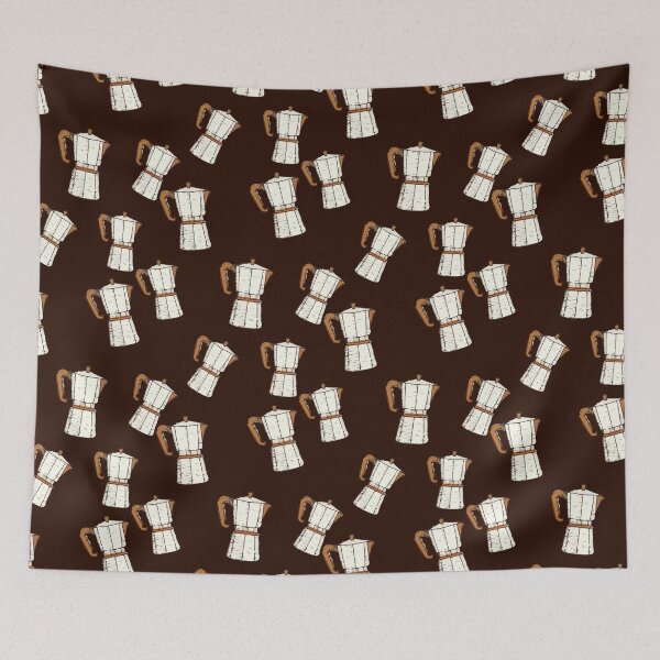 Item preview, Dark brown Coffee seamless pattern artwork  designed and sold by Clothingspot.