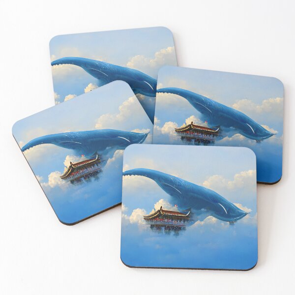 Item preview, Whales swimming in the sky designed and sold by endage.