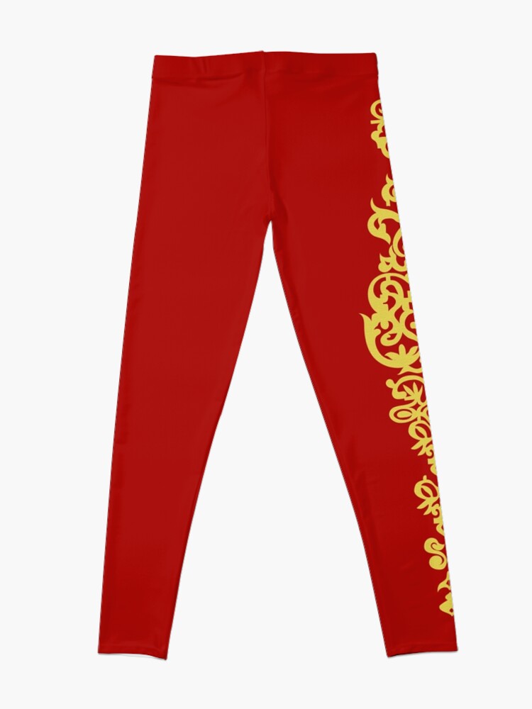 Alternate view of Queen Embroidery Leggings