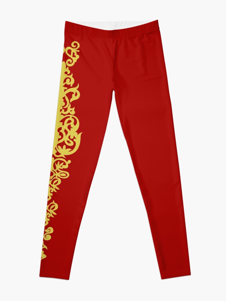 Alternate view of Queen Embroidery Leggings