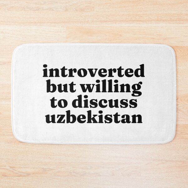 Item preview, Introverted But Willing To Discuss Uzbekistan - Uzbek designed and sold by MountainD.